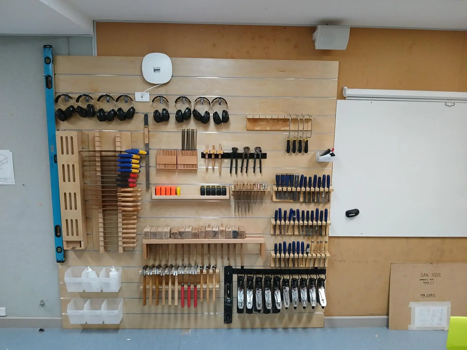 Tool Storage in TAS room