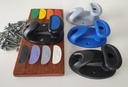 Safe Noxx Bag Hooks Box of 120 kit with timber screws and coloured caps