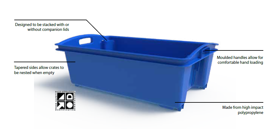 Stackable Sports Crate Container