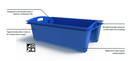 Stackable Sports Crate Container