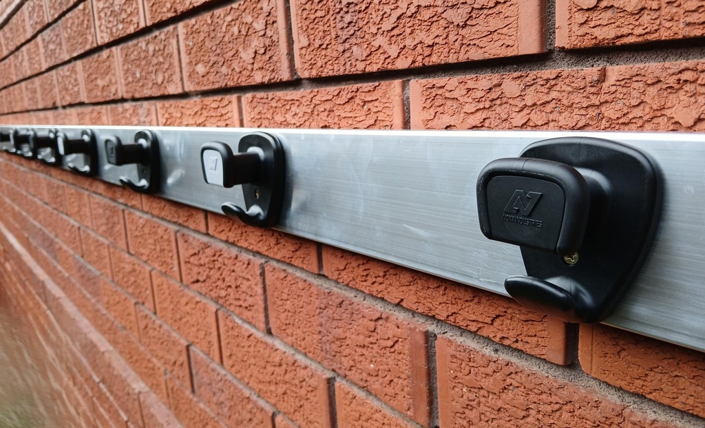 Buddy Aluminium Rail Installed with Buddy Hooks