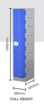 School Lockers 1 Door 1800 H