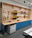 Custom Slotted wall tool storage units request a quote