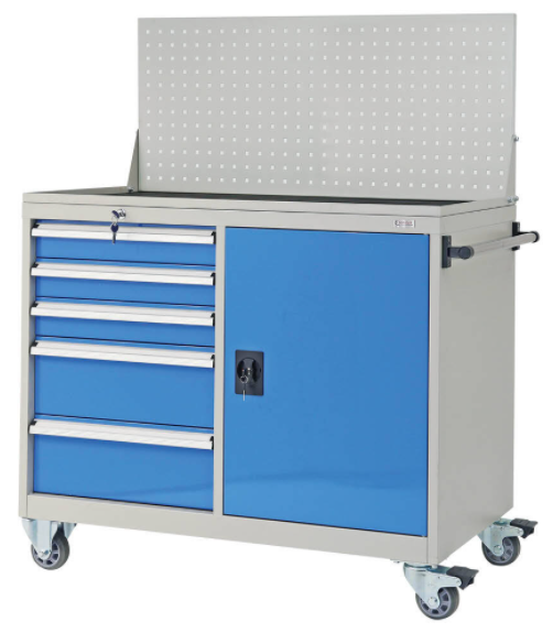 Mobile Storage Cabinet with 5 Drawers
