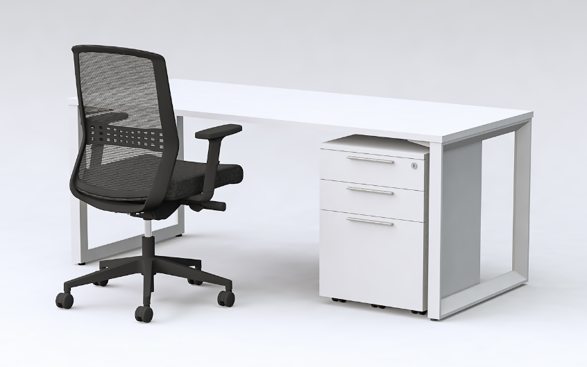 Office Desk with White Top