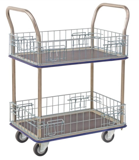 Multi Purpose 2-Tier Cage Trolleys 920 x 620