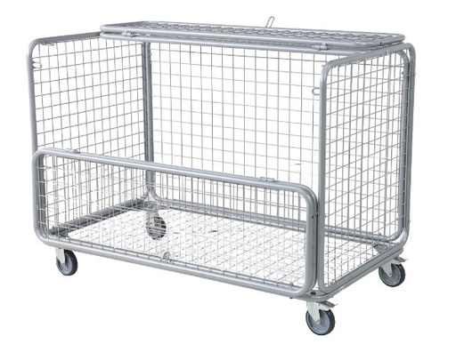 Mesh Sports Trolley with Padlocking Lid