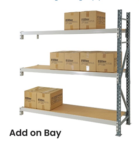 Adjustable Shelving with Timber Shelves Add on Bay
