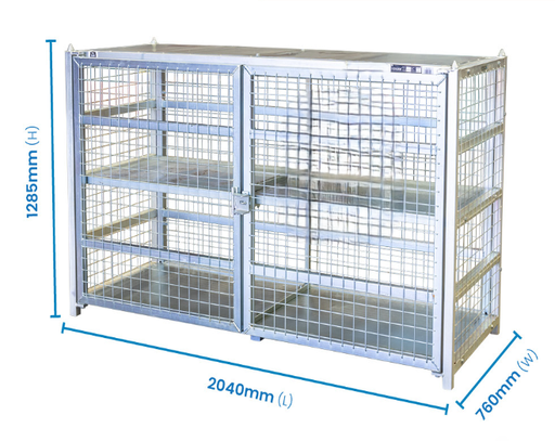 Lockable Storage Cage – Request a Quote