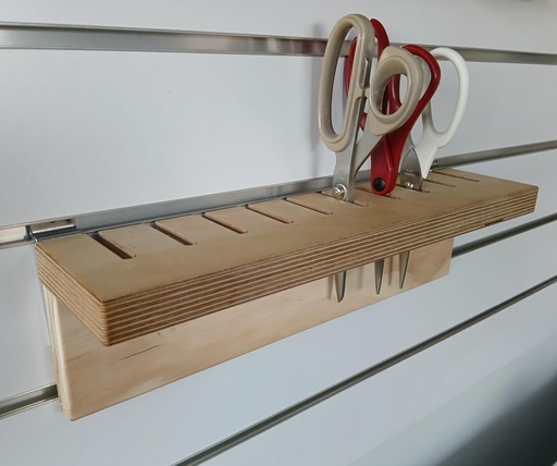 Scissors rack with 12 slots