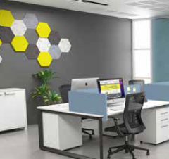 Acoustic Hexagon Tiles peel & stick pack