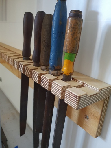 File Rack Holder with 10 Slots